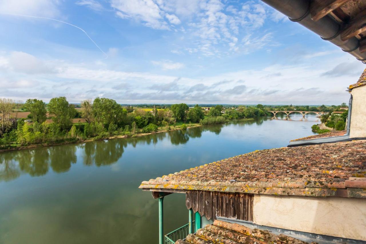 Hotel Restaurant Cote Garonne Le Balcon Des Dames - Tonneins Fauillet Marmande - Vue Panoramique Bord De Garonne Chambres Climatisees Kültér fotó