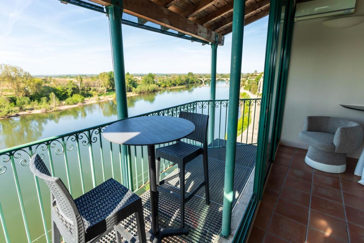 Hotel Restaurant Cote Garonne Le Balcon Des Dames - Tonneins Fauillet Marmande - Vue Panoramique Bord De Garonne Chambres Climatisees Kültér fotó